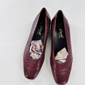 Romano Braided Leather Loafer Sz 6.5